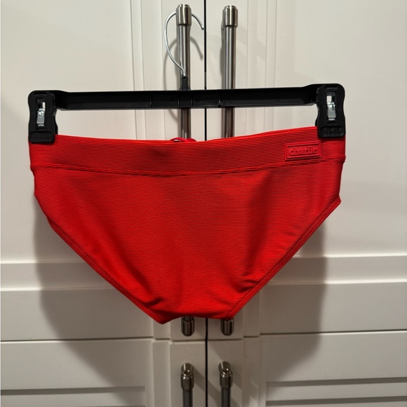 Charlie by MZ Square Cut Red Swim Brief - Small - Picture 4 of 6